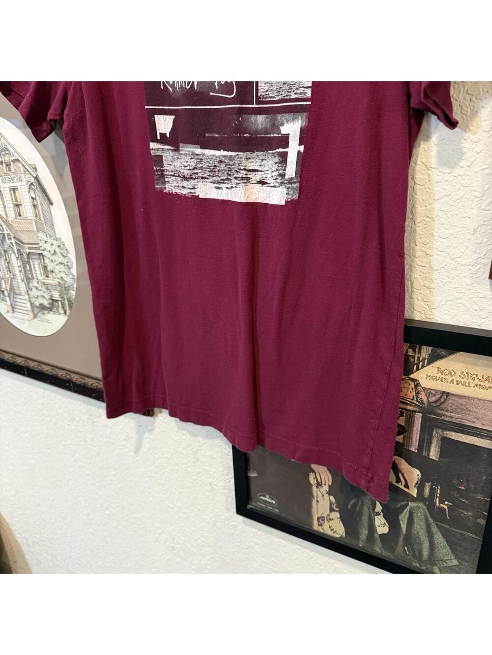 Alice In Chains Rainier Fog Red Mens Medium Burgundy Rock Band Tour Shirt - Picture 4 of 6
